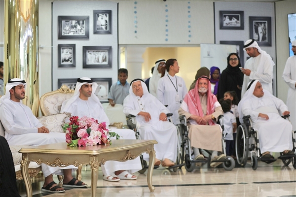 Traditional entertainment day at the Old People Home in Sharjah